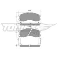 TX 10-56 TOMEX Brakes КомплеК т гальмівних колодок, дискове гальмо