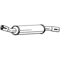 228-253 BOSAL Середній глушник вихлопних газів