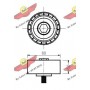 03.80337 AUTOKIT Паразитный / ведущий ролик, Поліклиновий ремінь