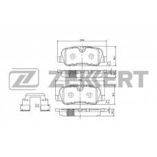 BS-1272 ZEKKERT КомплеК т гальмівних колодок, дискове гальмо