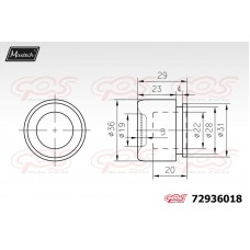 72936018 MAXTECH Поршень корпус скоби гальма