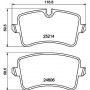 8DB 355 025-311 HELLA Комплект гальмівних колодок дисковий гальм