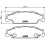 8DB 355 006-801 HELLA Комплект гальмівних колодок, дискове гальмо