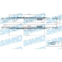 C1674B SAMKO Тросик, cтояночный тормоз
