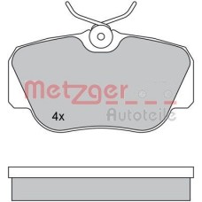 1170266 METZGER Комплект гальмівних колодок дисковий гальм