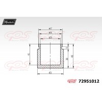 72951012 MAXTECH Поршень корпус скоби гальма