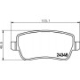 8DB 355 012-411 HELLA Комплект гальмівних колодок, дискове гальмо