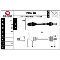 T98716 EAI Привідний вал