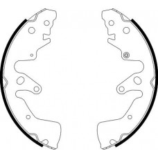 8DB 355 000-261 HELLA PAGID Комплект гальмівних колодок