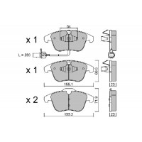 BPVW-1021 AISIN Комплект гальмівних колодок дисковий гальм