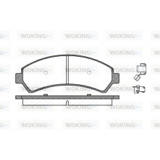 P7883.00 WOKING Комплект гальмівних колодок дисковий гальм