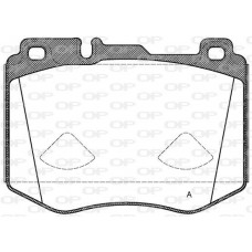 BPA1604.00 OPEN PARTS Комплект гальмівних колодок дисковий гальм