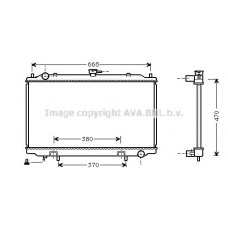 DN2188 AVA QUALITY COOLING Радіатор охолодження двигуна