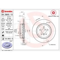 09.D903.13 BREMBO Гальмівний диск