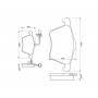 0 986 424 780 BOSCH Комплект гальмівних колодок дисковий гальм