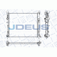RA0231070 JDEUS Радіатор охолодження двигуна