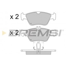 BP2694 BREMSI Комплект гальмівних колодок дисковий гальм