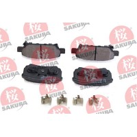 601-50-4350 SAKURA Комплект гальмівних колодок дисковий гальм