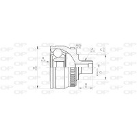 CVJ5233.10 OPEN PARTS Шарнирный комплект, Привідний вал