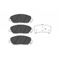 KBP-3023 KAVO PARTS Комплект гальмівних колодок дисковий гальм