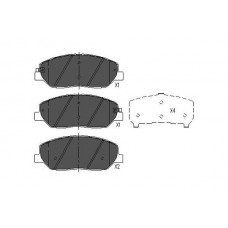 KBP-3023 KAVO PARTS Комплект гальмівних колодок дисковий гальм