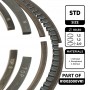 R1002000VR1 ET ENGINETEAM Комплект поршневих кілець