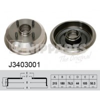 J3403001 NIPPARTS Гальмівний барабан