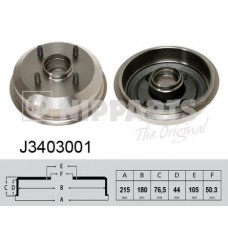J3403001 NIPPARTS Гальмівний барабан