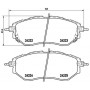 P 78 017 BREMBO Комплект гальмівних колодок дисковий гальм