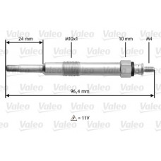 345150 VALEO Свічка розжарювання