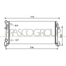 AD324R003 PRASCO Радіатор охолодження двигуна