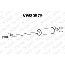 VW80979 VENEPORTE Глушник вихлопних газів кінцевий