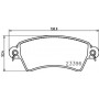 8DB 355 019-341 HELLA Комплект гальмівних колодок, дискове гальмо