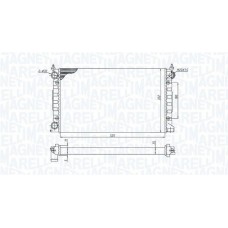 350213189600 MAGNETI MARELLI Радіатор охолодження двигуна