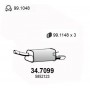 34.7099 ASSO Глушник вихлопних газів кінцевий