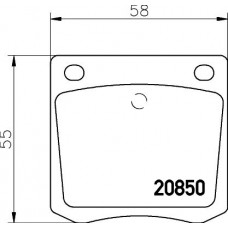 MDB1163 MINTEX Комплект гальмівних колодок дисковий гальм