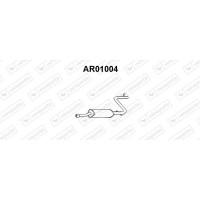 AR01004 VENEPORTE Середній глушник вихлопних газів