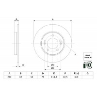 0 986 479 G30 BOSCH Гальмівний диск