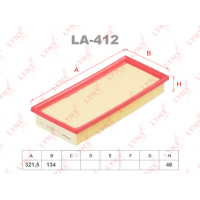LA-412 LYNXauto Повітряний фільтр