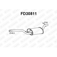 FD30811 VENEPORTE Середній глушник вихлопних газів