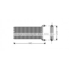 MSA6441 AVA QUALITY COOLING Теплообмінник обігрів салону