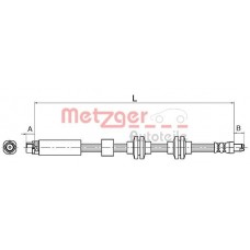 4110143 METZGER Гальмівний шланг