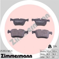 25353.165.1 ZIMMERMANN КомплеК т гальмівних колодок, дискове гальмо