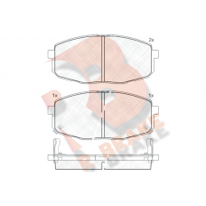 RB1540 R BRAKE Комплект гальмівних колодок дисковий гальм