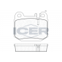 181391 ICER Комплект гальмівних колодок дисковий гальм