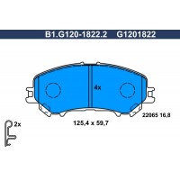 B1.G120-1822.2 GALFER Комплект гальмівних колодок дисковий гальм