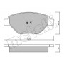 22-0543-0 METELLI Комплект гальмівних колодок дисковий гальм