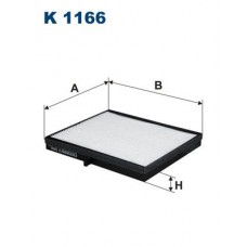 K 1166 FILTRON Фільтр повітря у внутрішньому просторі