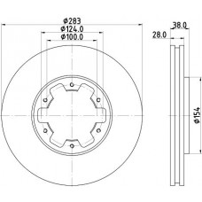 ND2043K NISSHINBO Гальмівний диск