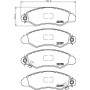 8DB 355 017-011 HELLA Комплект гальмівних колодок, дискове гальмо